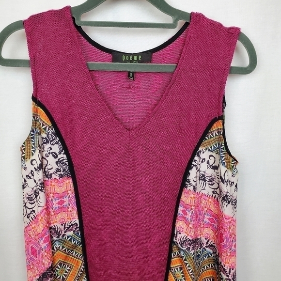 Poeme by Citron M knit and handkerchief top - Picture 2 of 9